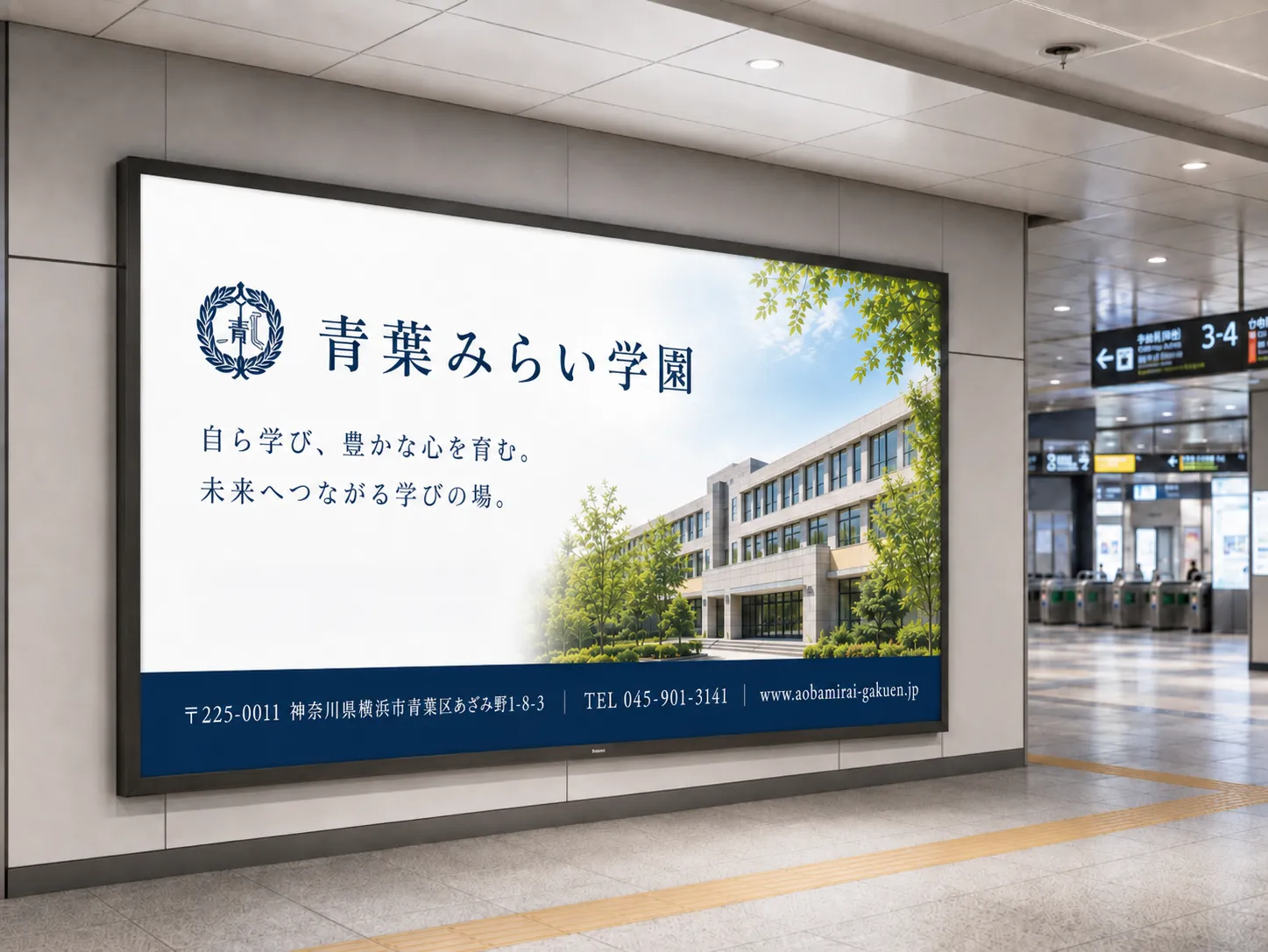 Academy デザインデモ — iMac 表示