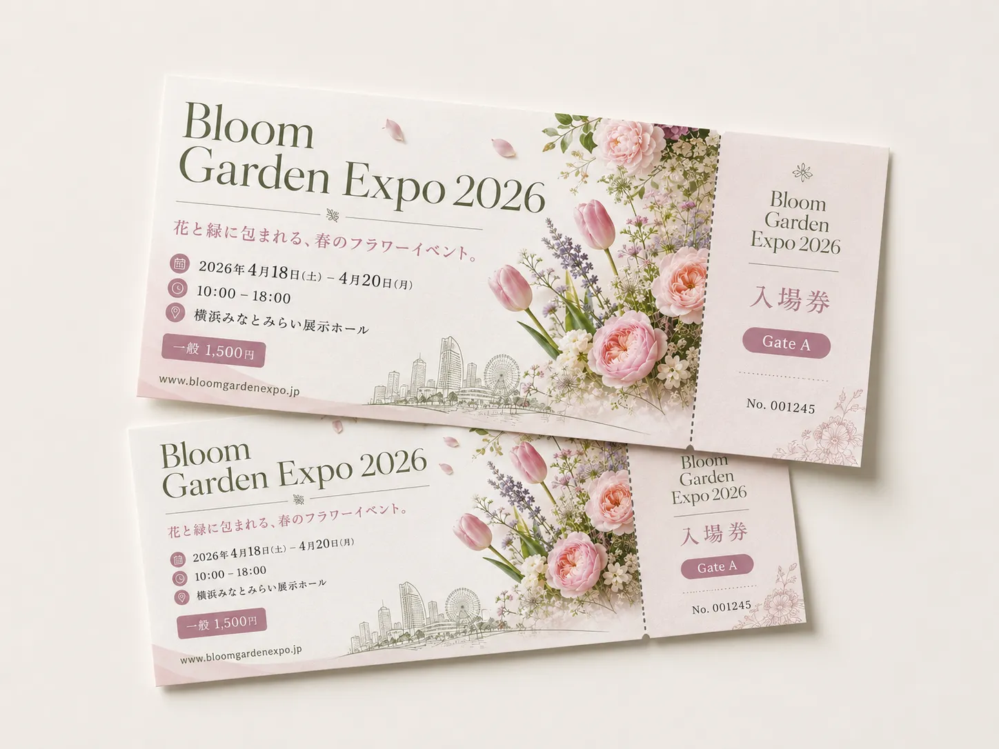 Flower event デザインデモ — チケット